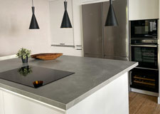 Cocina blanca con isla