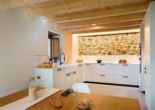 Cocina Blanco Perla en Otxandio