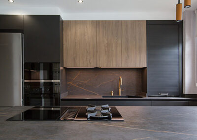 Cocina en Grafeno y Roble Kairos